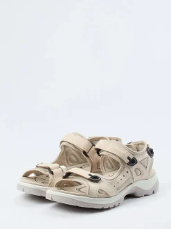 Ecco – Trekkingsandale aus Nubukleder Beige