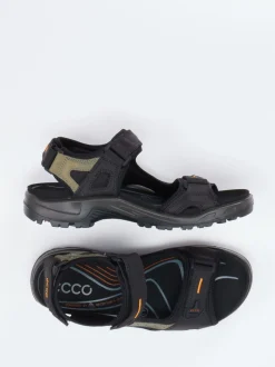 Ecco – Trekking-Sandalen aus Textil Schwarz