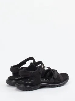 Ecco – Trekking-Sandalen aus Synthetik Schwarz