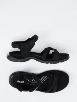 Ecco – Trekking-Sandalen aus Synthetik Schwarz