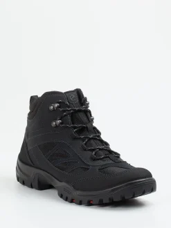 Ecco – Wanderschuh aus Synthetik und Mesh schwarz
