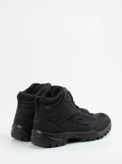 Ecco – Wanderschuh aus Synthetik und Mesh schwarz