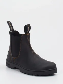 El Naturalista – Chelsea Boots aus Fettleder anthrazit
