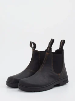 El Naturalista – Chelsea Boots aus Fettleder anthrazit