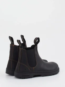 El Naturalista – Chelsea Boots aus Fettleder anthrazit