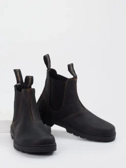 El Naturalista – Chelsea Boots aus Fettleder anthrazit