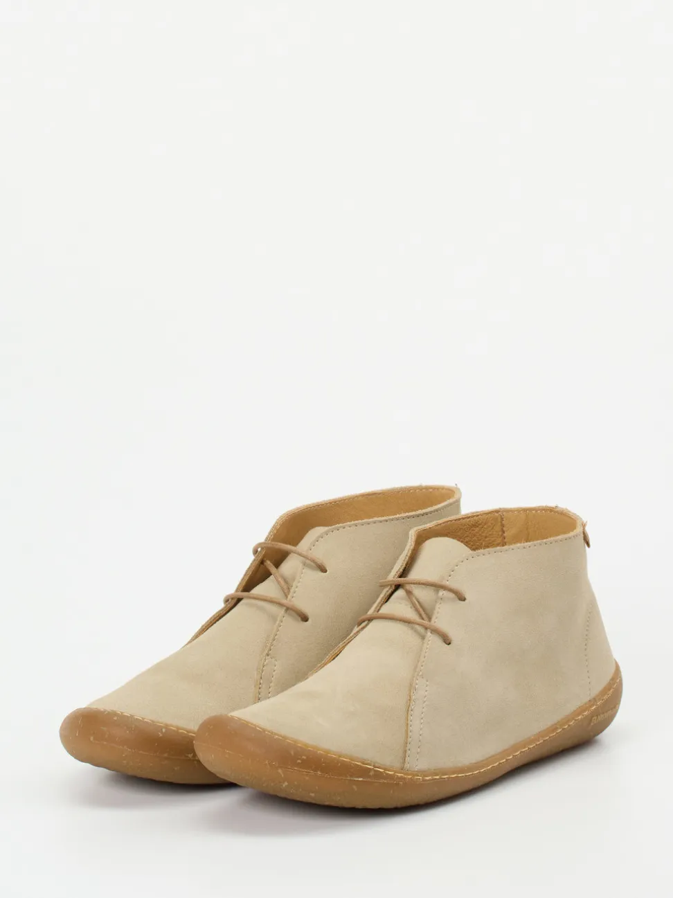 El Naturalista – Desert Boots aus Veloursleder Beige