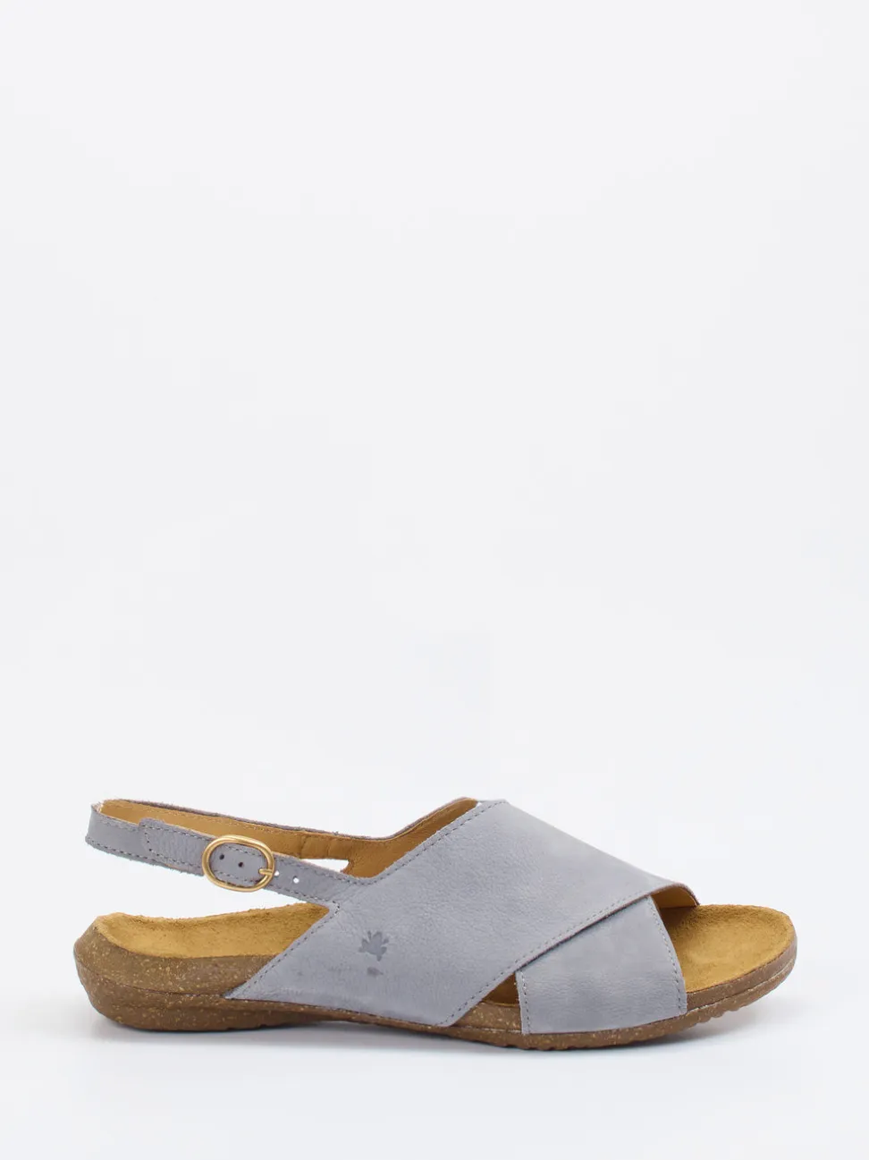El Naturalista – Komfort-Sandalen aus Nubukleder taubenblau