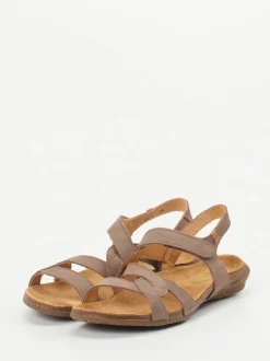 El Naturalista – Komfortsandalen aus Nubukleder Taupe