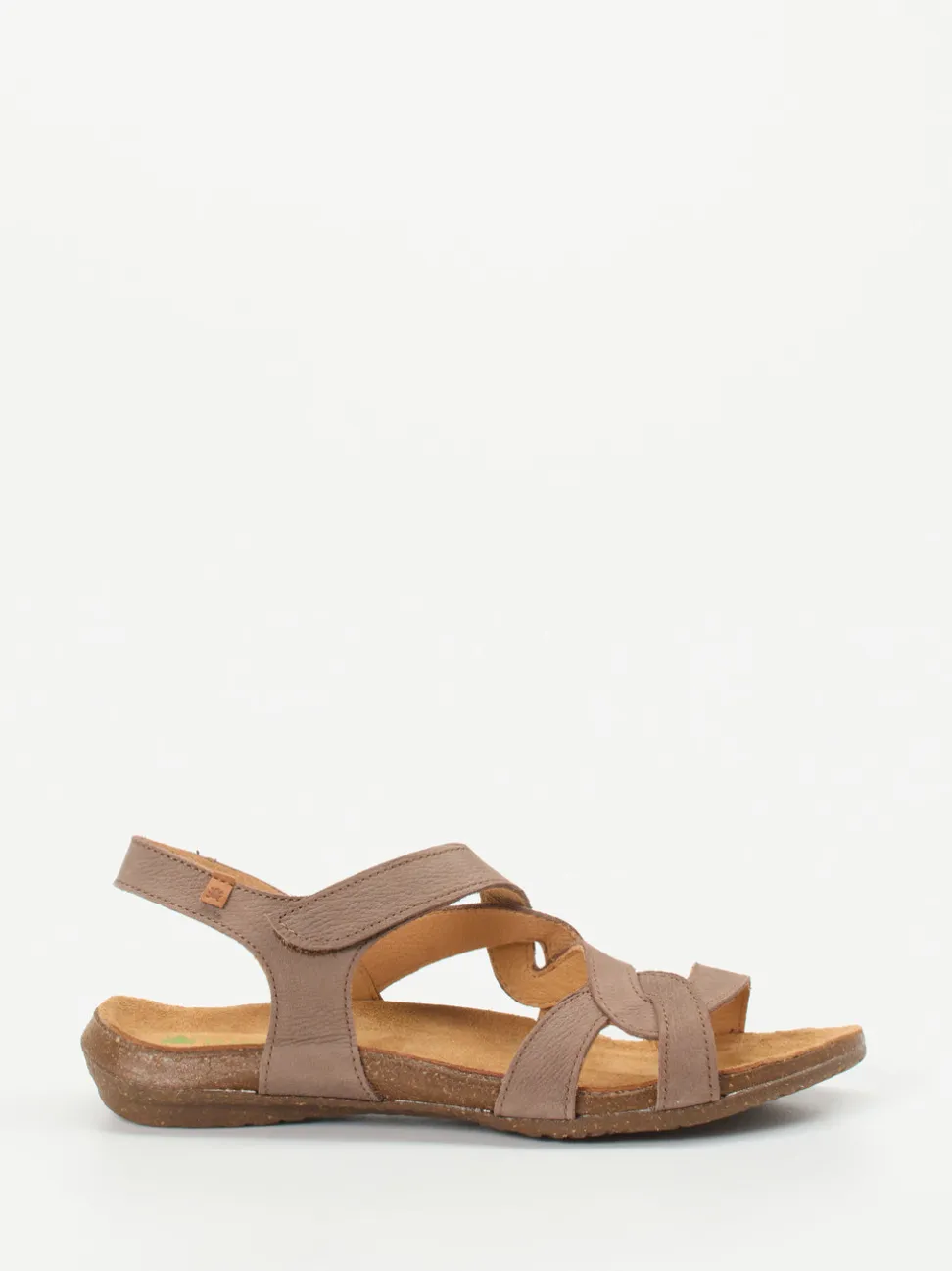 El Naturalista – Komfortsandalen aus Nubukleder Taupe