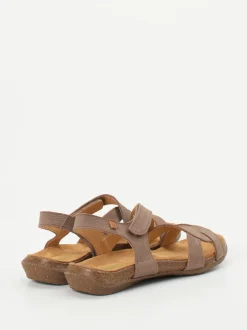 El Naturalista – Komfortsandalen aus Nubukleder Taupe