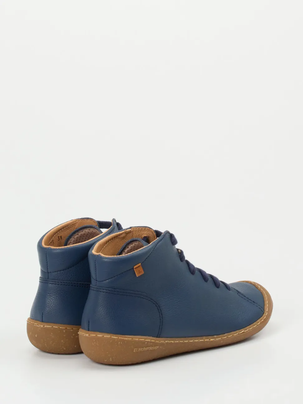 El Naturalista – Schnürstiefelette aus Kalbleder Blau