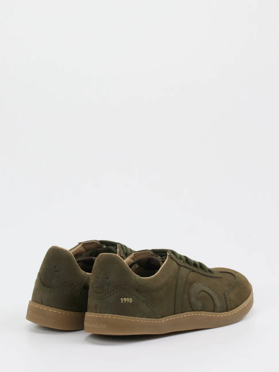 El Naturalista – Sneaker aus Nubukleder in Olivgrün