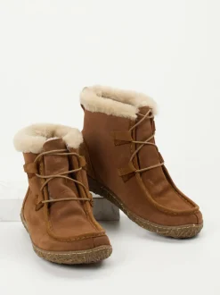 El Naturalista – Stiefelette aus Veloursleder rostbraun