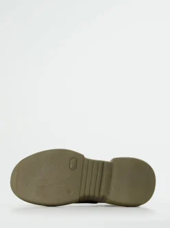 Elena Iachi – Chelsea Boots aus Kalbleder olivgrün