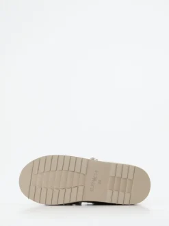 Elena Iachi – Plateau-Loafer aus Veloursleder grau