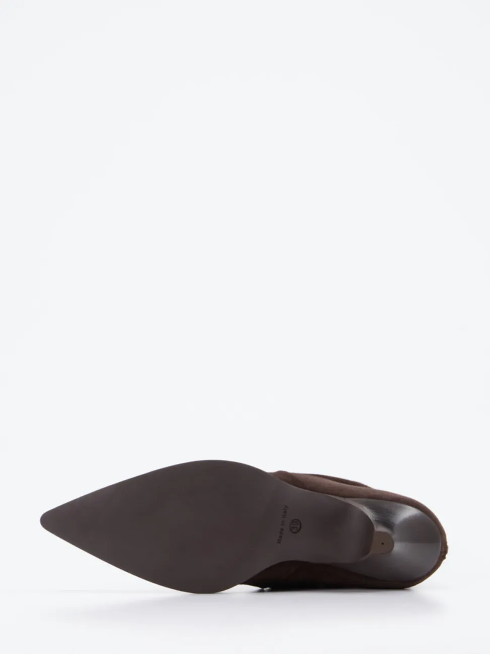Elena Iachi – Stiefelette aus Veloursleder Dunkelbraun