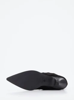Elena Iachi – Stiefeletten aus Veloursleder schwarz