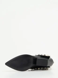Elena Iachi – Western-Stiefeletten aus Kalbleder Schwarz