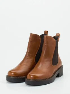 Everybody – Chelsea Boots aus Kalbleder cognacbraun