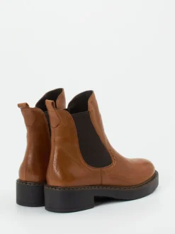 Everybody – Chelsea Boots aus Kalbleder cognacbraun