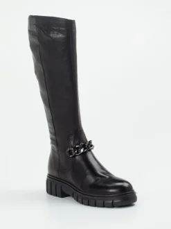 Everybody – Kniehohe Stiefel aus Kalbleder Schwarz
