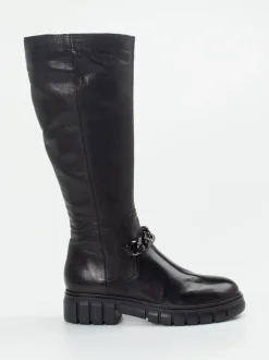 Everybody – Kniehohe Stiefel aus Kalbleder Schwarz