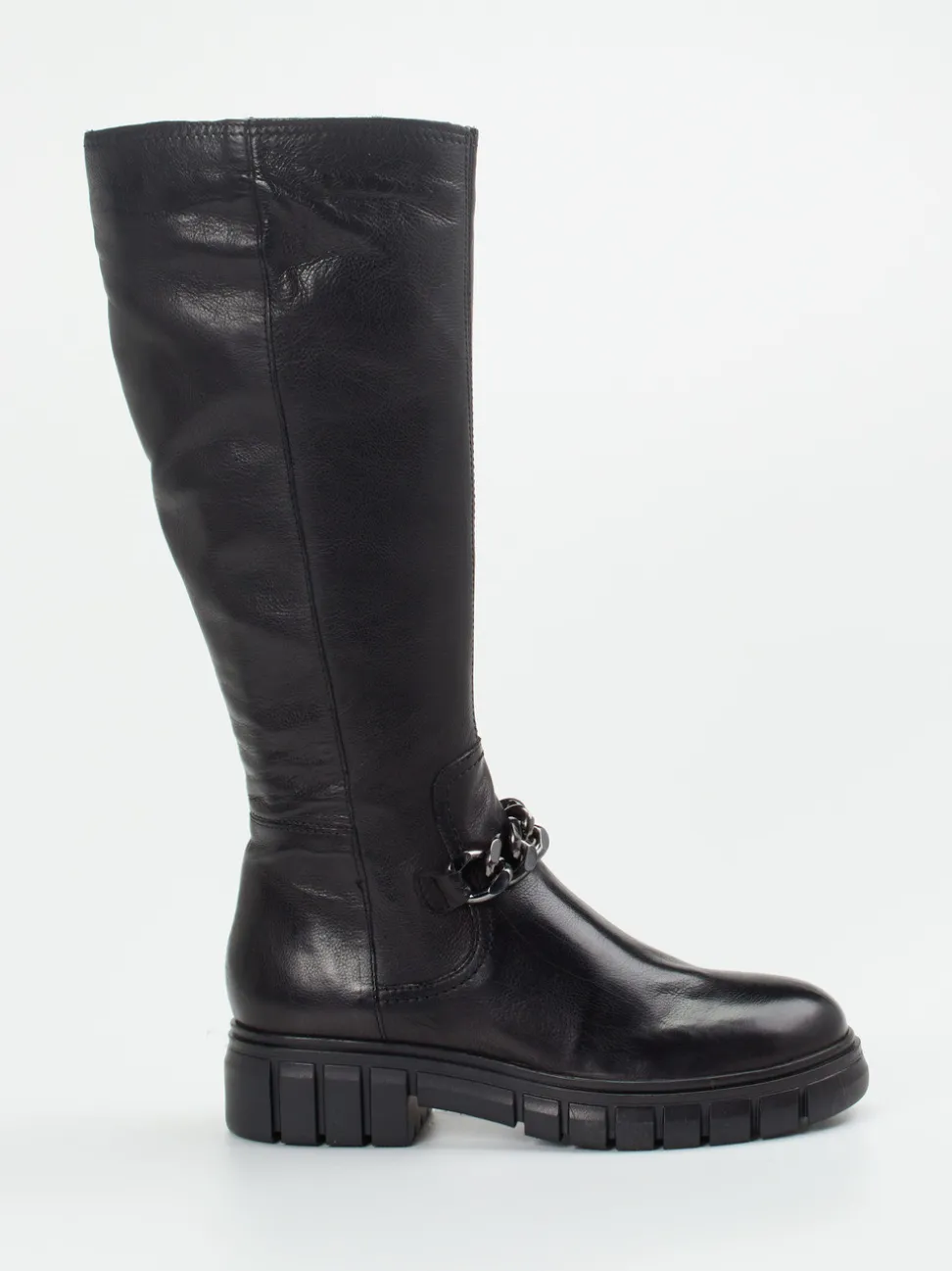Everybody – Kniehohe Stiefel aus Kalbleder Schwarz