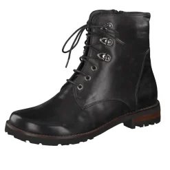 Everybody – Schnürboots aus Lammleder schwarz