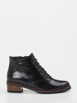 Everybody – Schnür-Boots aus Kalbleder Schwarz
