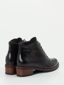 Everybody – Schnür-Boots aus Kalbleder Schwarz