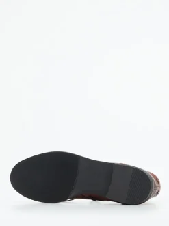 Everybody – Schnürstiefelette aus Kalbleder Dunkelbraun