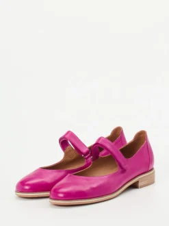 Everybody – Spangenpumps aus Kalbleder pink glänzend