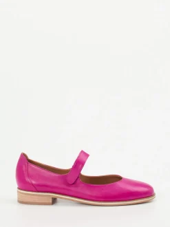 Everybody – Spangenpumps aus Kalbleder pink glänzend