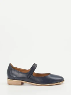 Everybody – Spangenpumps aus Kalbleder Marineblau