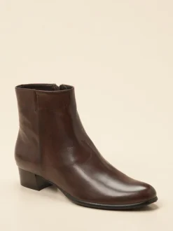 Everybody – Stiefelette aus Lammleder Dunkelbraun