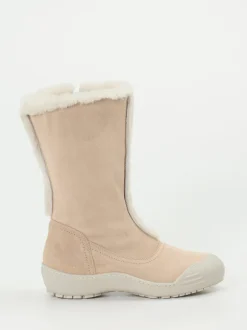 EXETER – Winterstiefel aus Veloursleder beige