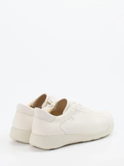 Finn Comfort – Bequem-Sneaker aus Kalbleder cremeweiß
