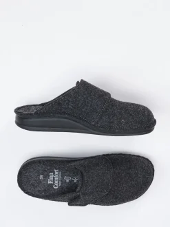 Finn Comfort – Hausschuhe aus Filz in Grau
