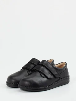 Finn Comfort – Klettschuhe aus Kalbleder Schwarz