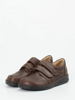 Finn Comfort – Klettslipper aus Kalbleder Dunkelbraun