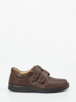 Finn Comfort – Klettslipper aus Kalbleder Dunkelbraun