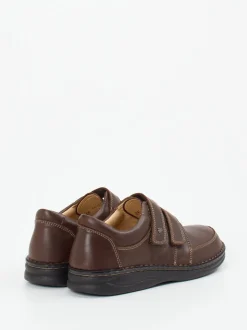 Finn Comfort – Klettslipper aus Kalbleder Dunkelbraun