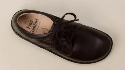 Finn Comfort – Komfort-Halbschuh aus Kalbleder Dunkelbraun