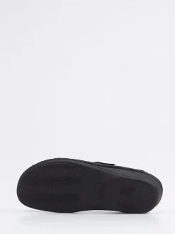 Finn Comfort – Komfort-Pantolette aus Kalbleder blau