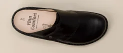 Finn Comfort – Komfort-Pantolette aus Kalbleder Schwarz