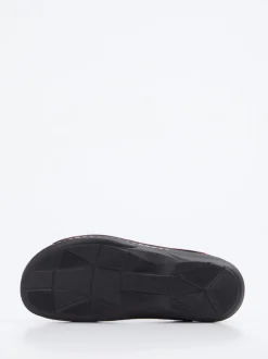 Finn Comfort – Komfort-Pantolette aus veganem Textil rot