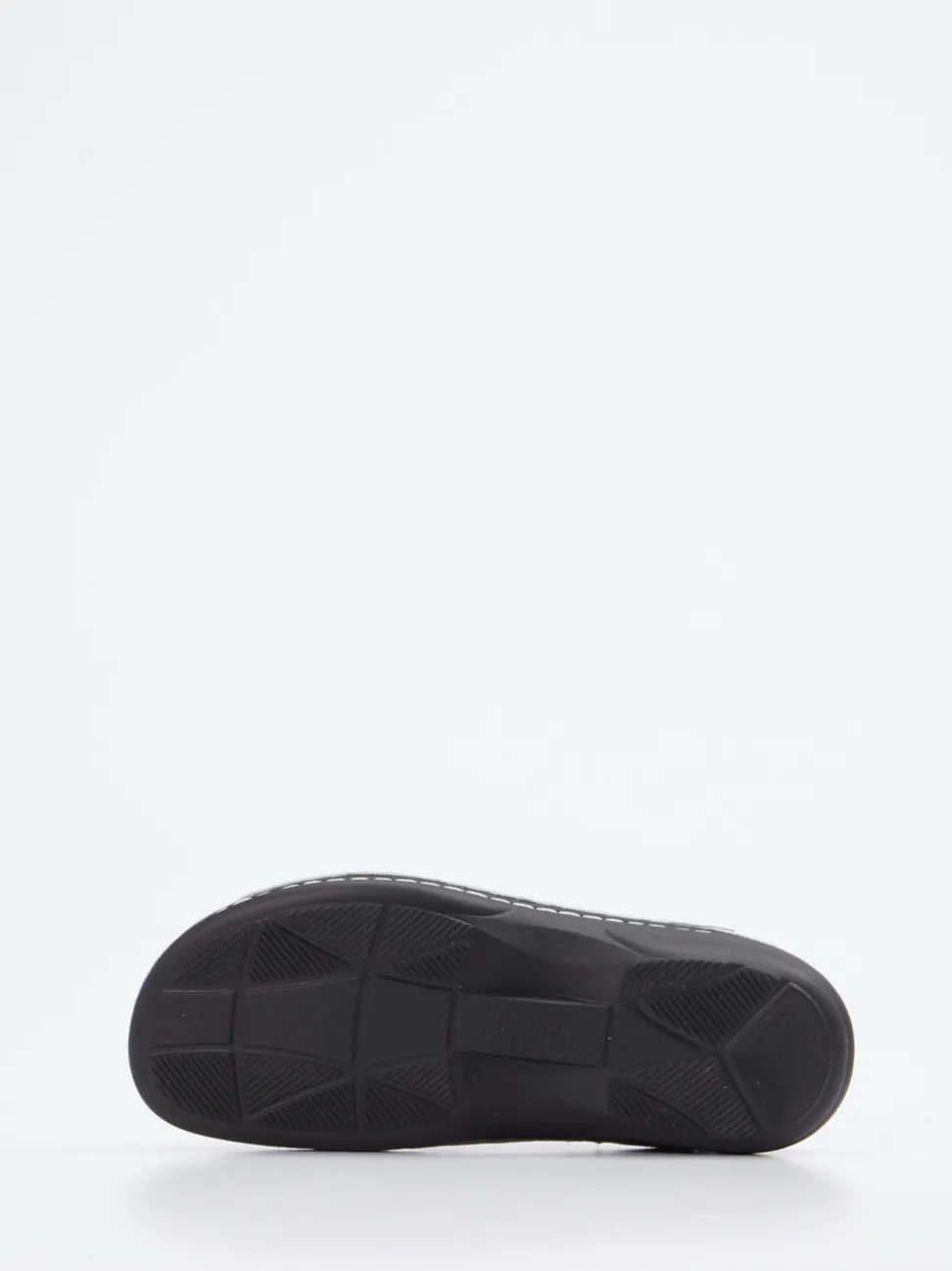 Finn Comfort – Komfort-Pantolette aus geprägtem Leder grau