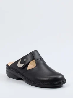 Finn Comfort – Komfort-Pantolette aus Kalbleder schwarz