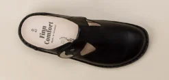 Finn Comfort – Komfort-Pantolette aus Kalbleder schwarz